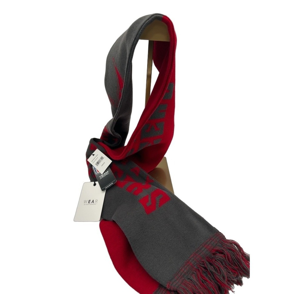 New WEAR Erin Andrews Tampa Bay Buccaneers Scarf Women's Red Grey NFL Knit